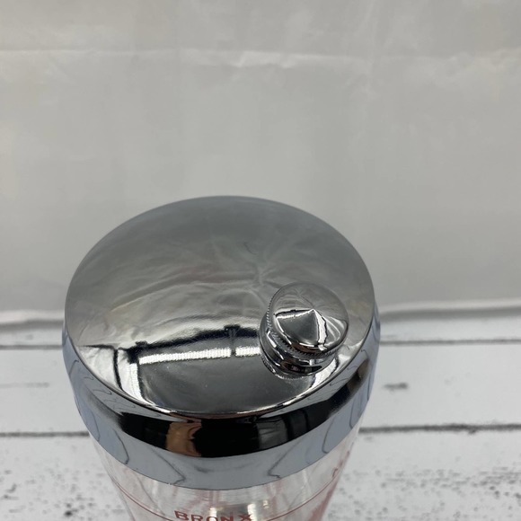 Mid Century Modern Vintage Glass & Chrome Mixed Drink Recipe Mixer/Shaker 5 - Picture 7 of 9